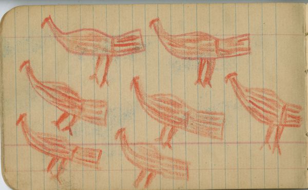 BIRDS. Seven Orange (or Red) Birds (Eagle); Six Blue Birds (Eagles)