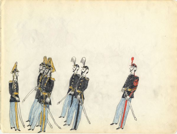 Troop in Dress Uniforms