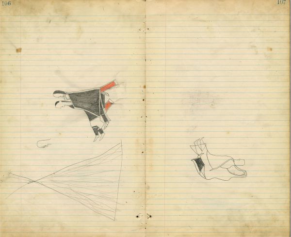 Couple in front of tipi, face sketch/outline | Couple sitting sketch/outline