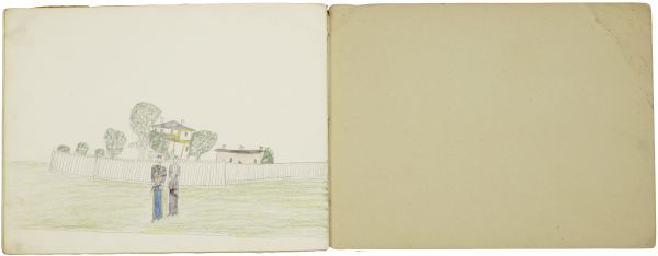 Captain Pratt's home outside of the fort